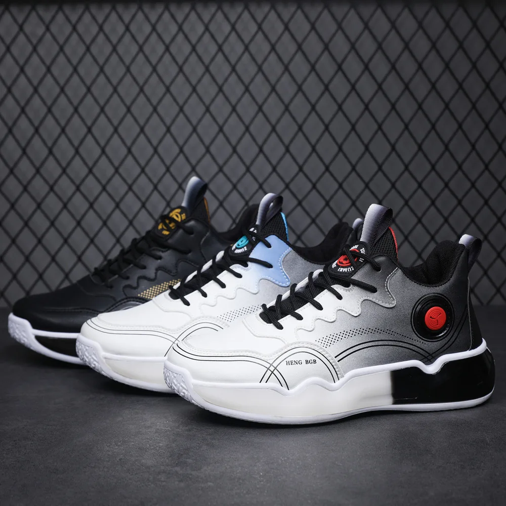 New High-top Basketball Shoes For Men Outdoor Sneakers Men Wear Resistant Cushioning Baseball Shoes Male Breathable Sport Shoes image 5