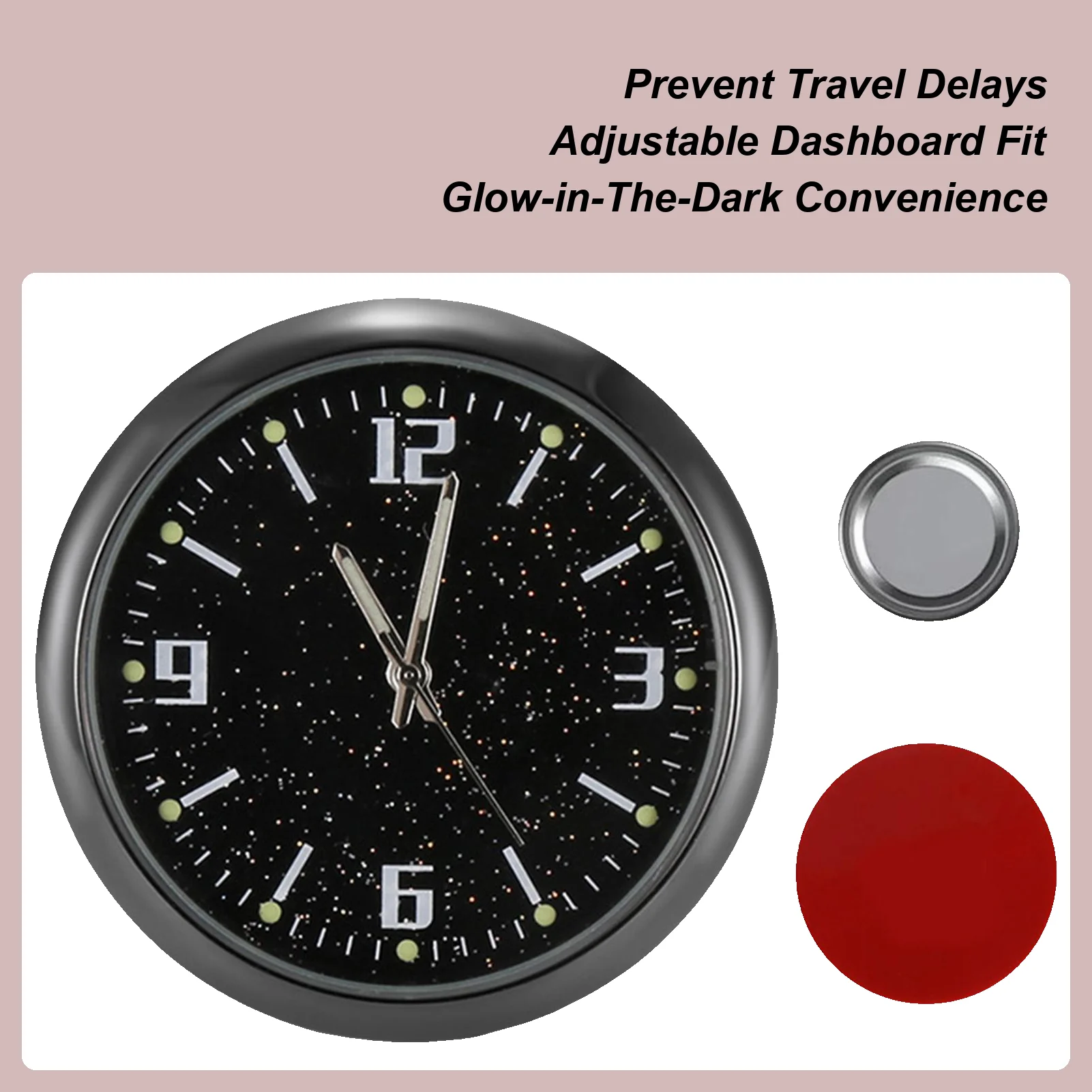 

Маленькие автомобильные часы, светящиеся аксессуары, портативные автомобильные цифровые часы, приборная панель для путешествий, вождения, поездок на работу