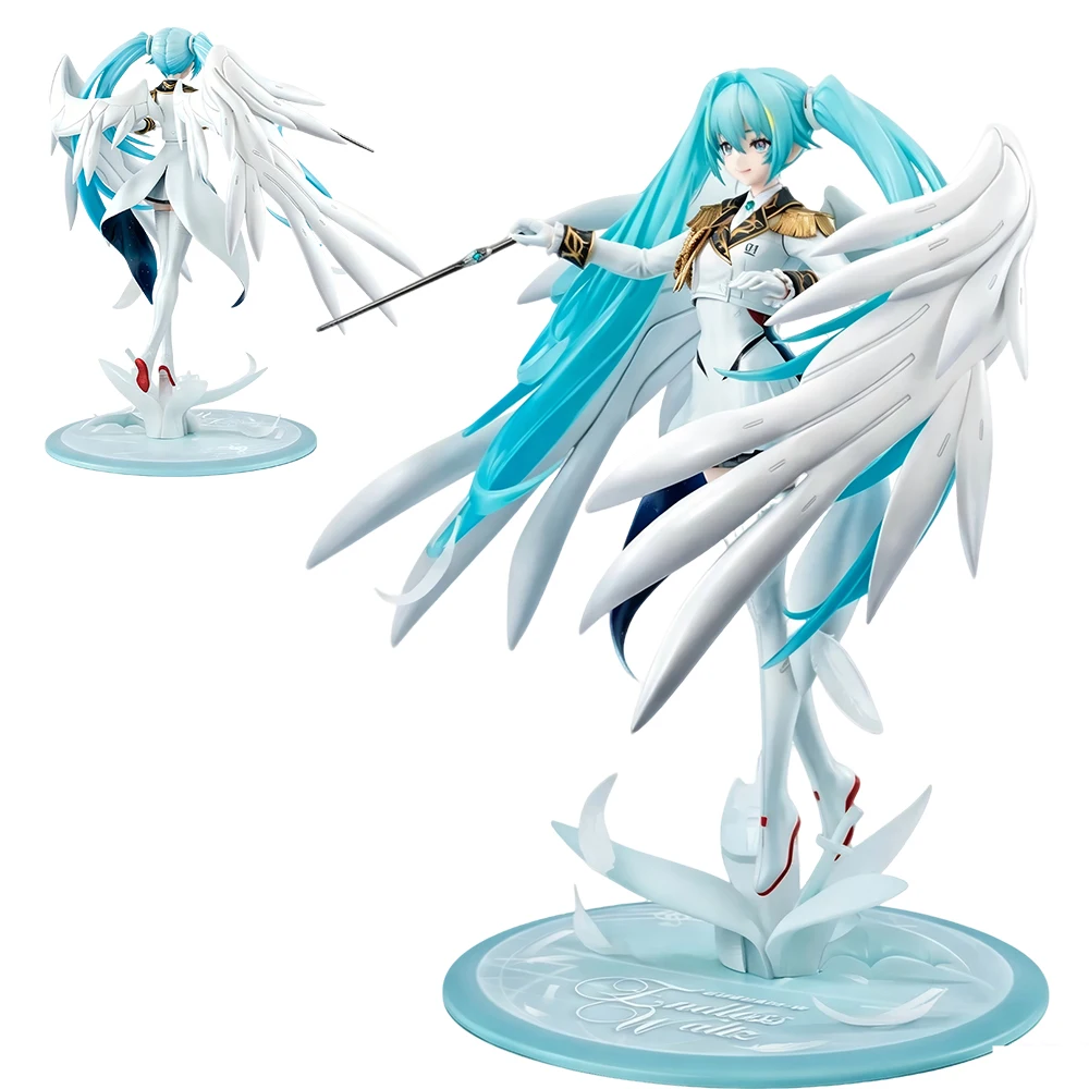 20CM Anime Hatsune Miku Figure Gundam x Miku Anniversary Special Model Toys 1/7 Birthday Gift Collection Aciton Figure PVC