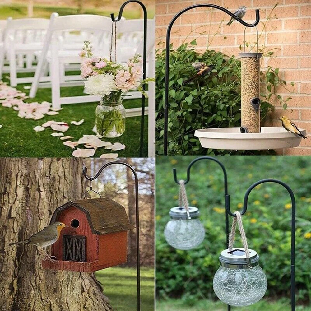 Flower Basket Hanger Durable Stylish Weather-resistant Impressive Durability Rust-proof Endless Possibilities Shepherd Hook