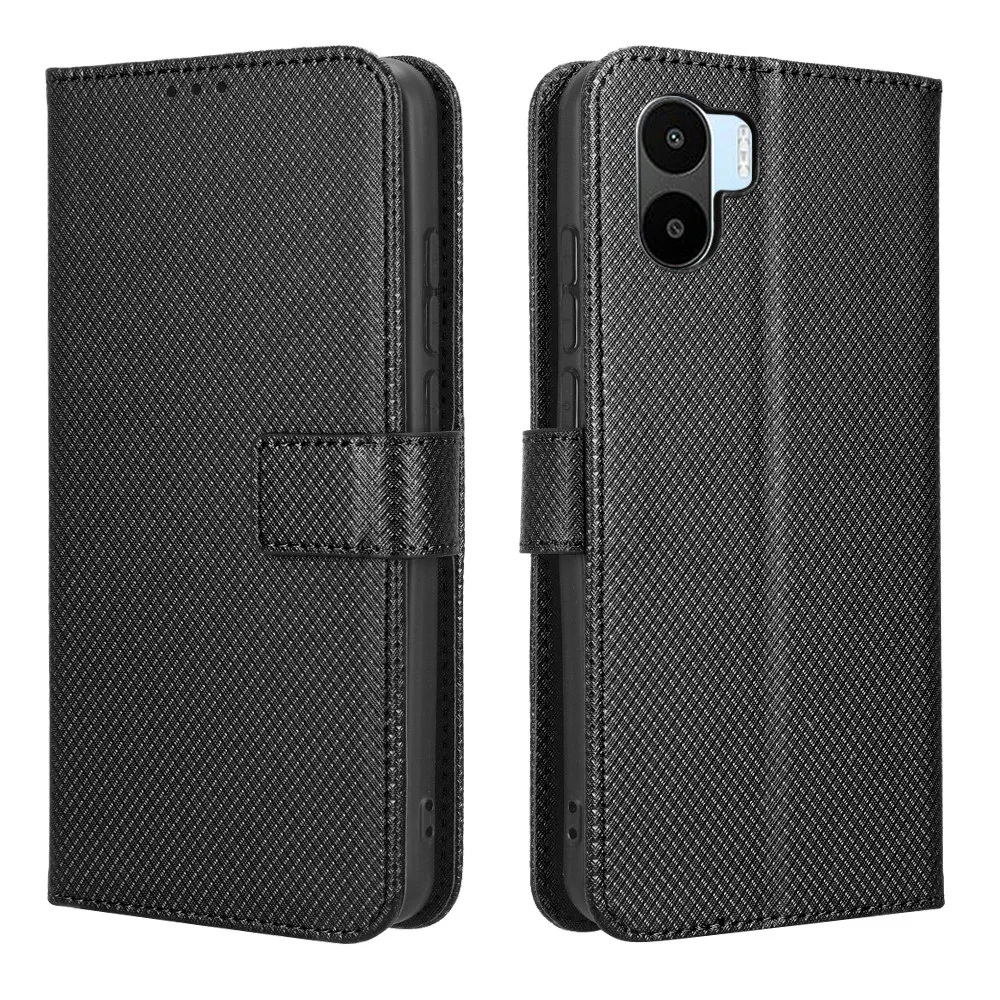 For Xiaomi Redmi A1 A2 Luxury Flip Diamond Pattern Skin PU Leather Wallet Case For Redmi A1 A2 Plus A1 A 1 RedmiA1 Phone Bag image 5
