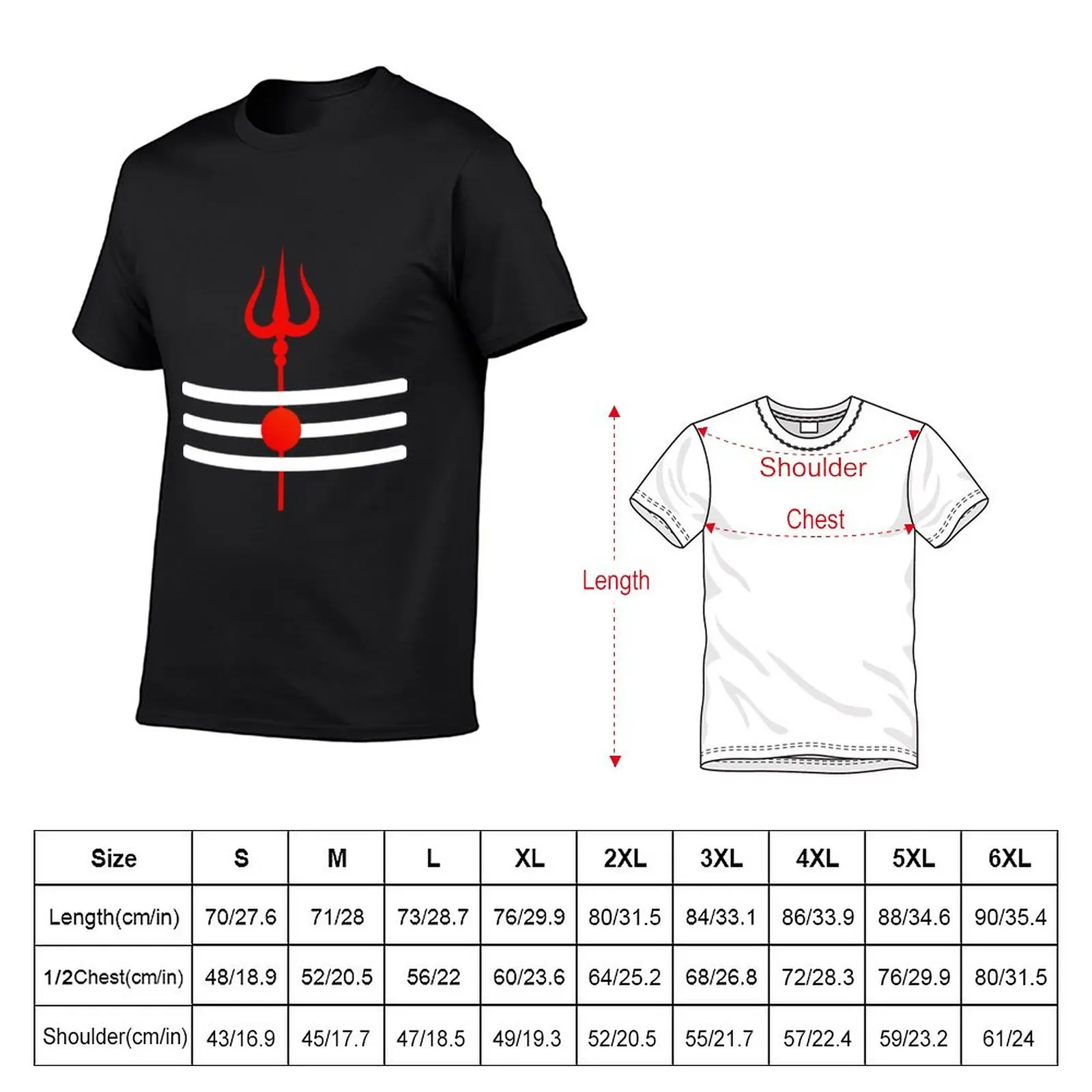 New Shiva Trishul T-Shirt graphic t shirt tees sweat shirt t shirt man t shirts for men graphic