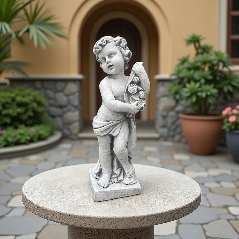 Large Home Garden Outdoor Courtyard Angel Girl Ornament Sculpture Model Villa Hotel Decoration