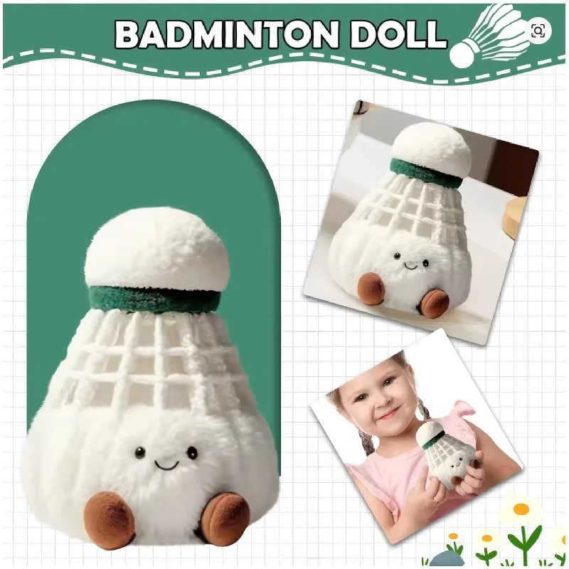 Ciondolo in peluche da badminton carino nuovo carino carino portachiavi carino badminton moe moe peluche ciondolo bambola amico regalo