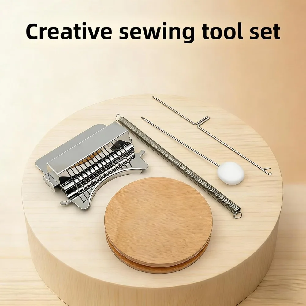 3pcs 12 Metal Crochet Hooks Darning Loom Stainless Steel Compact Design Patch Weaving Machine Lightweight Small Speedweave
