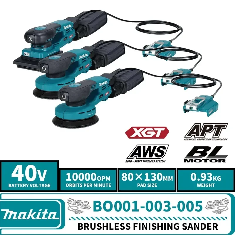 Makita BO001CGZ BO003CGZ BO005CGZ Brushless Cordless Finishing Sander 40V Lithium Power Tools