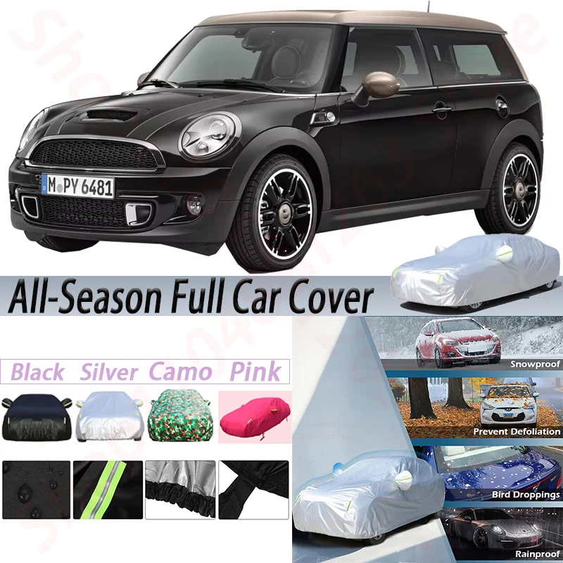 

Waterproof Car Cover Anti-UV Sun Shade Snow Rain Dust Protection Windproof Auto Cover For Mini Clubman Clubvan R55 F54 2007-2025