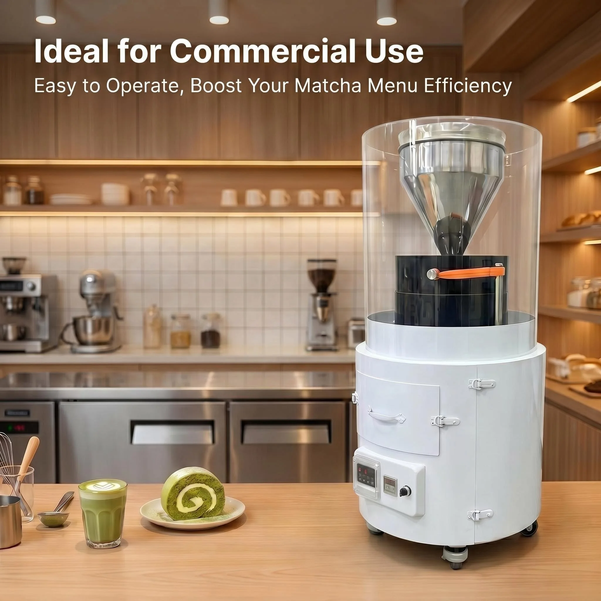Electric Automatic 220V Household Food Processing Matcha Grinder