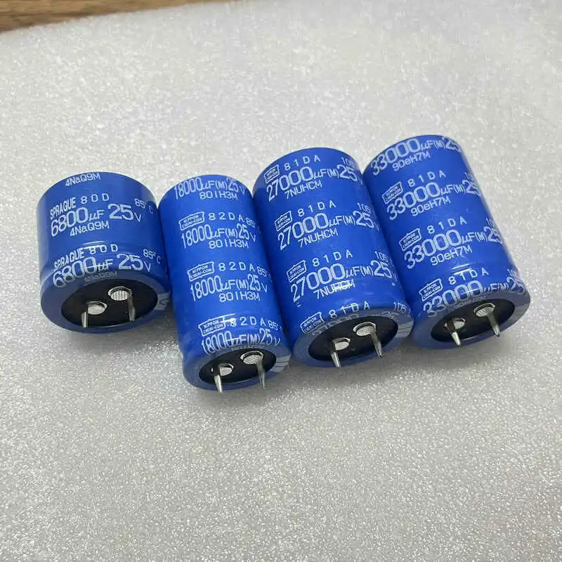 2PCS/LOT  25V 6800UF 18000UF  27000UF   33000UF Filter Electrolytic Capacitor Fever Audio Filtering Electrolytic Capacitor