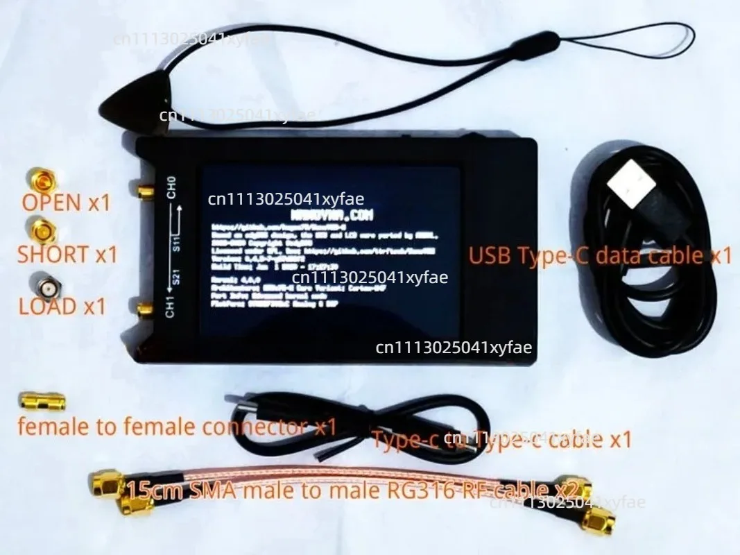 Handheld Wideband RF Vector Analyzer 4 Inch Screen HF UHF Antenna Measuring Device With Test Board Kit