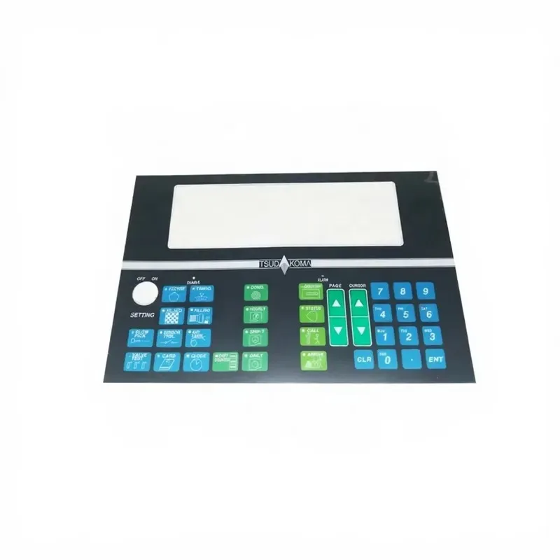 Compatible for Tsudakoma Air Jet Loom Weaving Machinery Parts Silver Plastic Fiber Optics Membrane Switch Keypad Circuit