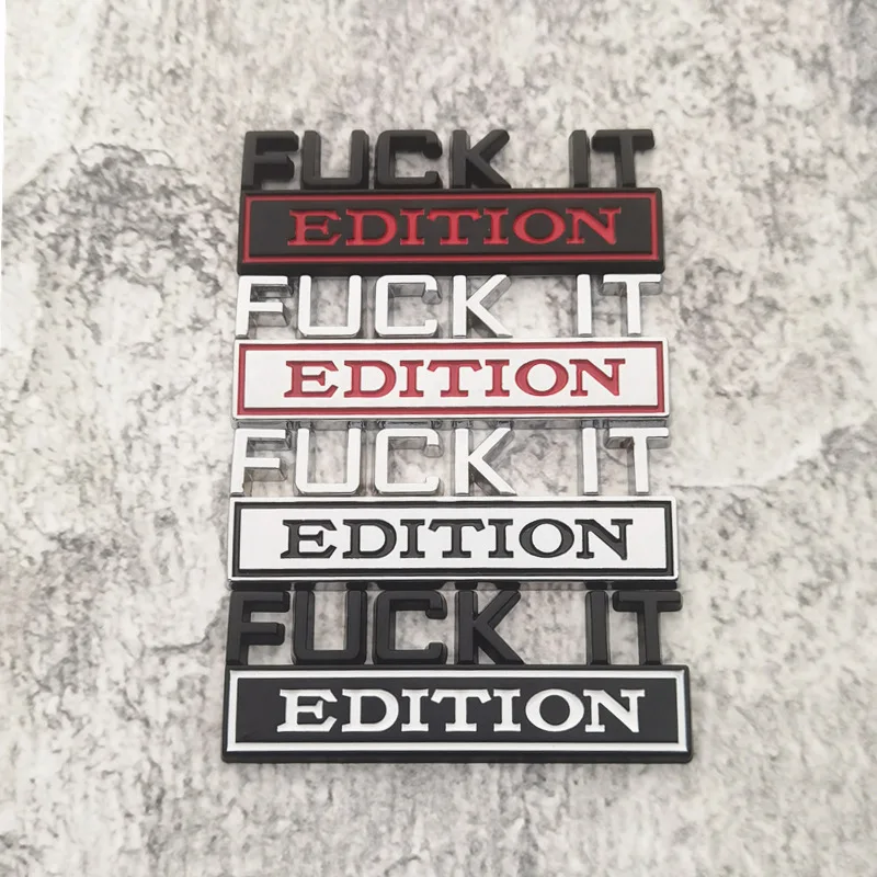 

High-quality Car Modification Metal 3D Stereoscopic Car Stickers EDITION Body Decoration Scratch Cover