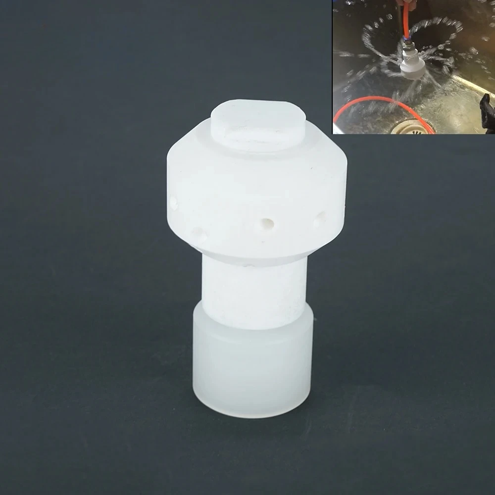 180 Degree Automatic Rotating Cleaning Nozzle PTFE Spray CIP Ball Washing Jet Convert 1/2