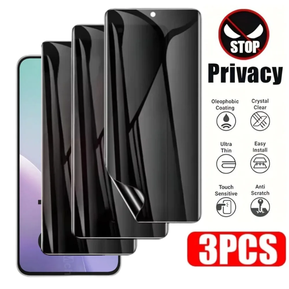 

3Pcs Privacy Hydrogel Film for Samsung Galaxy S25 S24 S23 Ultra S22 S20 S21 Plus S24 FE Note 10 20 Anti-Scratch Screen Protector