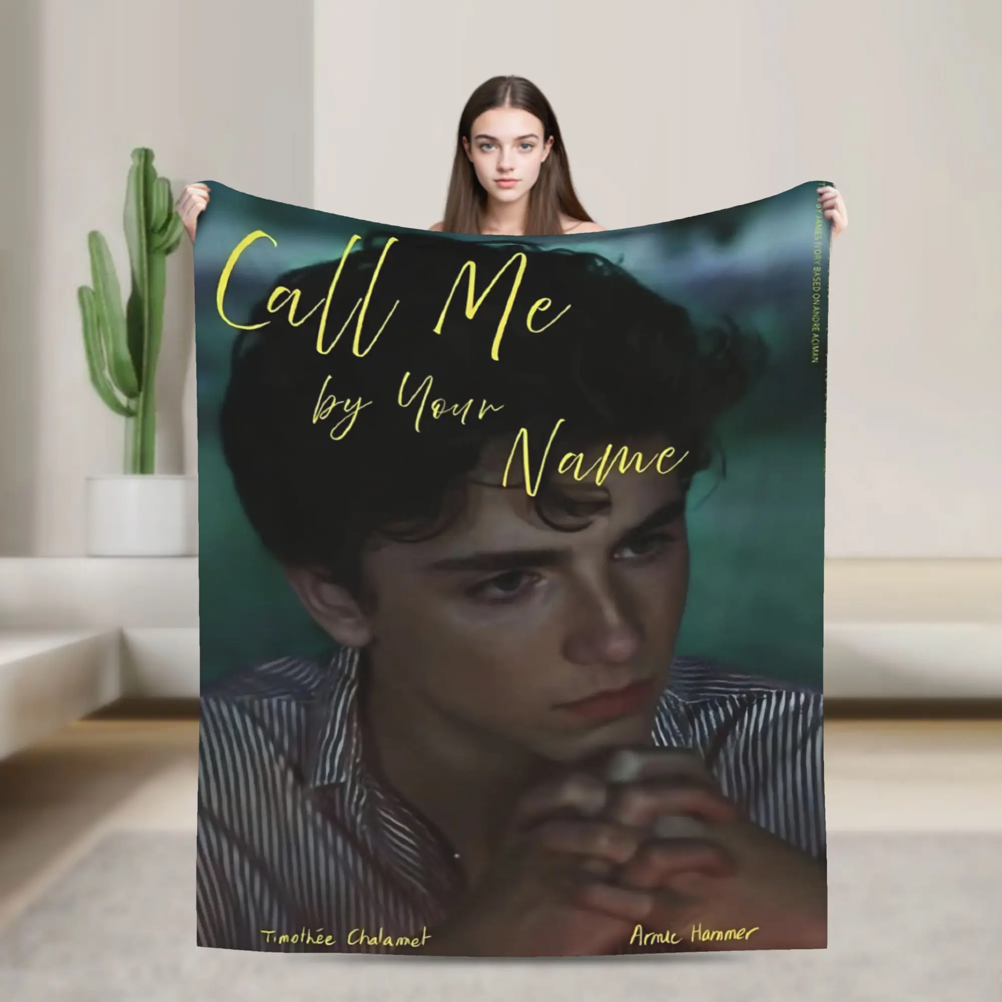 Call Me by Your Name Gift Blanket For Men Women Cozy Soft  Throw Blankets for Bed 50x60 Inches Multi-size