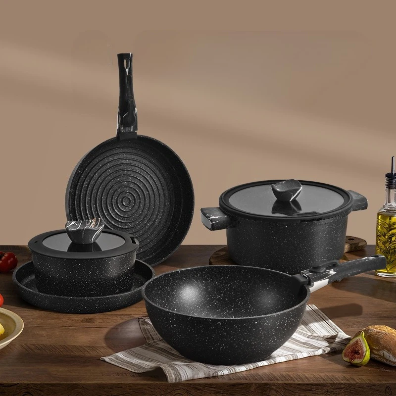 

Removable combination Maifanshi non-stick pan soup pan set cooker aluminum pan
