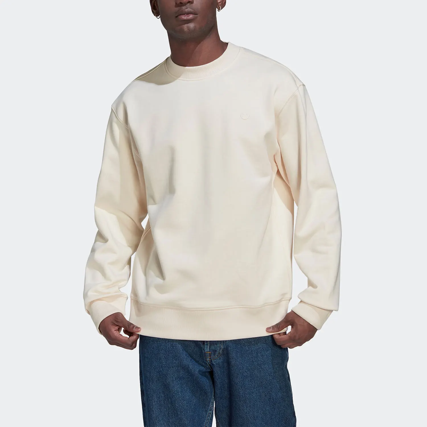 

Официальная мужская спортивная толстовка Adidas с тремя полосками нового сезона и круглым вырезом HK2939