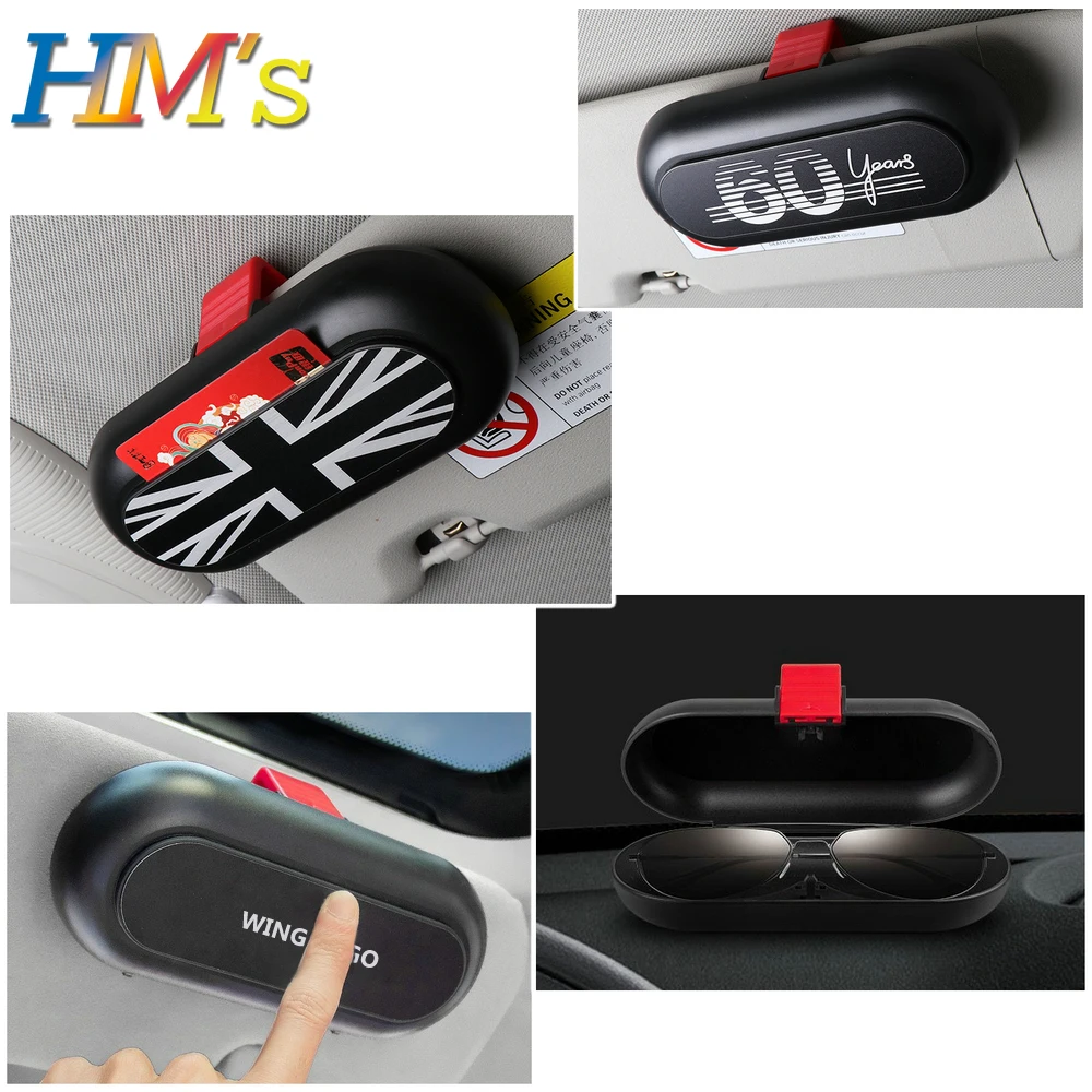 

Simple Style Car Mounted Glasses Case Sunglasses Holder For Mini Cooper R56 R60 F56 F60 Sun Visor Clip
