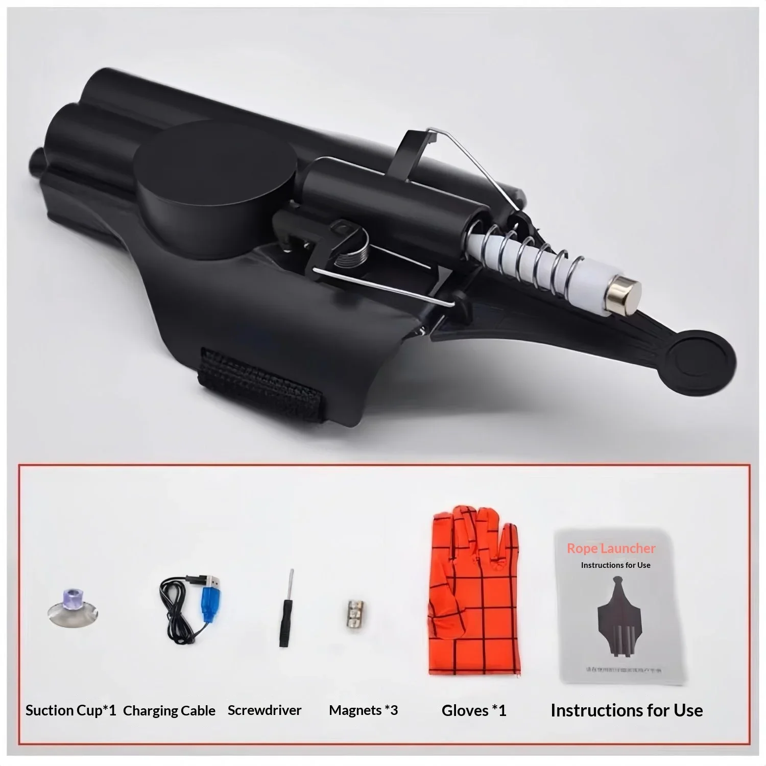 Electric Auto Retractable Spider Web Shooter Prop