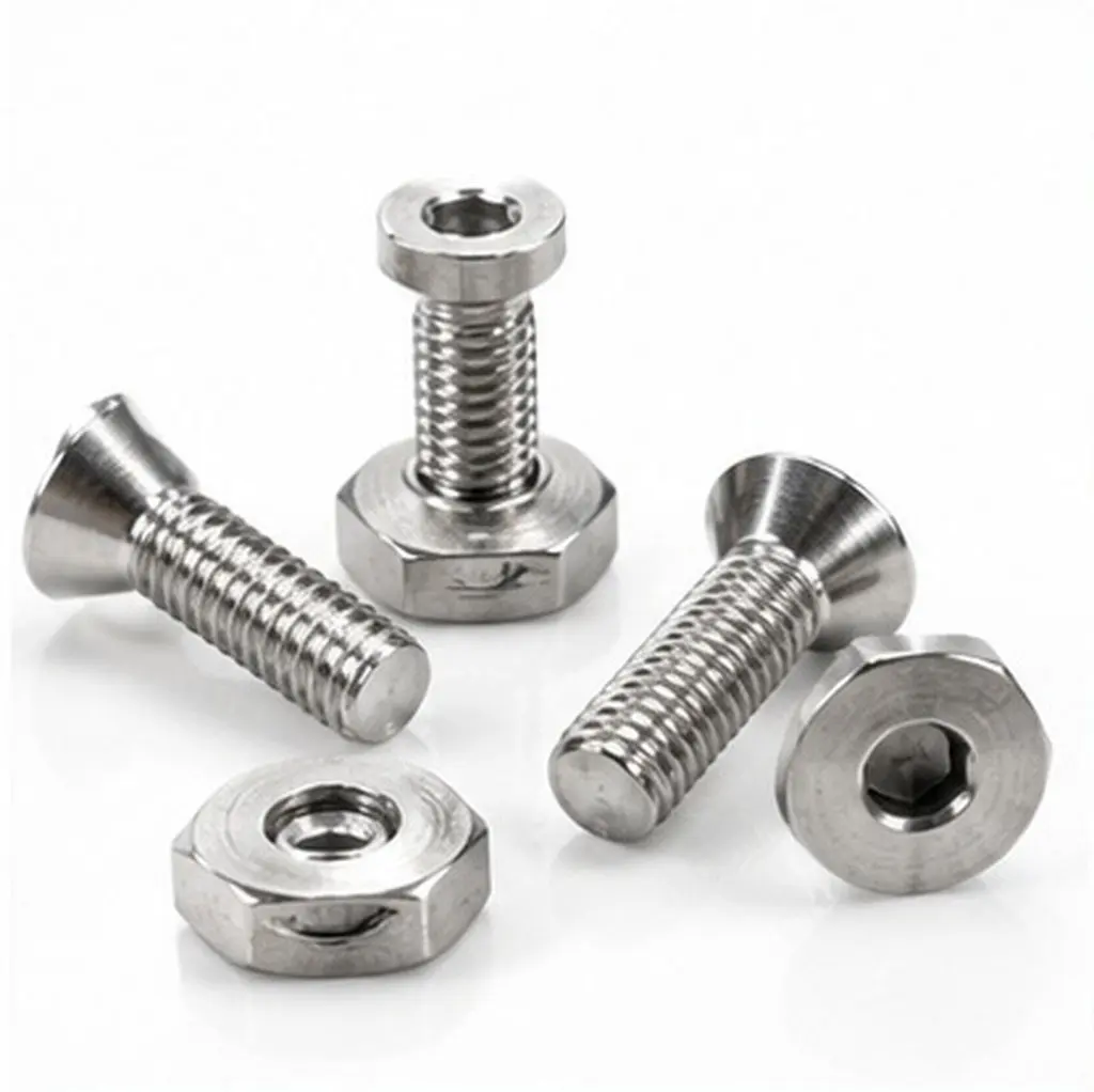 4Pcs Fastening Surfboard Accessories Stainless Steel Fin Screws Replacement Sup Center Fin Mounting Hardware Set