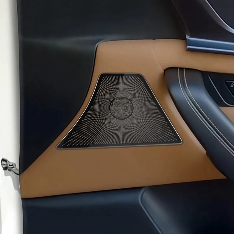 

STE-eCar Door Horn Covers Stainless Steel Door Horn Frame Interior Accessories for Mazda CX-60 2022 2023 RHD