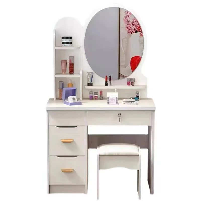 Table de rangement multifonctionnelle pour filles, style nordique, luxe, coiffeuse européenne, décoration d\'intérieur