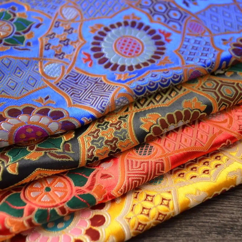 Weaving Brocade Jacquard Fabric for Clothing Sachet Cheongsam Designer Handmade Diy Sewing Material By The Meter Cloth