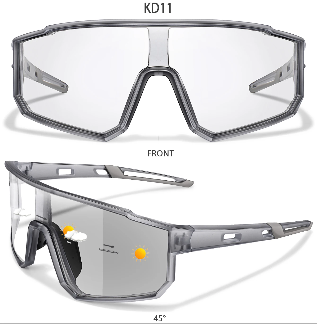 Photochrome Sonnenbrille Neue Stil Marke Männer Frauen Komfortable Winddicht Radfahren Gläser für Fahrrad MTB Fahrrad Laufen Angeln – Detail 7