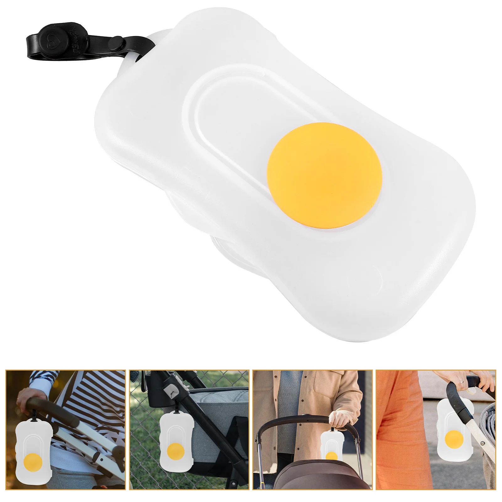 

Wet Wipe Dispenser Portable Pp Silicone Material Large Capacity Seal Cover Reusable Wipes Container For Bathroom