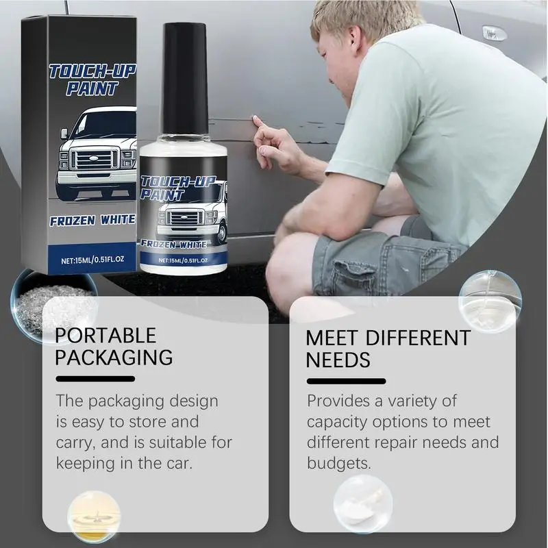 

Auto Touch Up Paint 15ml Touch Up Paint Scratch Remover Multifunctional Effective Car Maintenance Supplies For Scratches