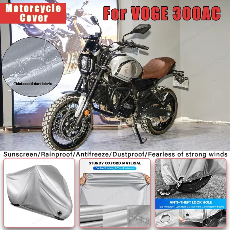 

For VOGE 300AC No Ear Motorcycle Cover - Outdoor Full Body Protection, Waterproof Dustproof Heat-Resistant Moto Accessory