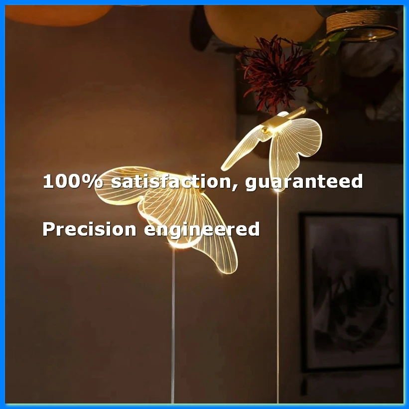 

Butterfly LED Pendant Lights Nordic Golden Bedside Chandelier Lighting for Living Room Bedroom Bedside Lamp A-AD23