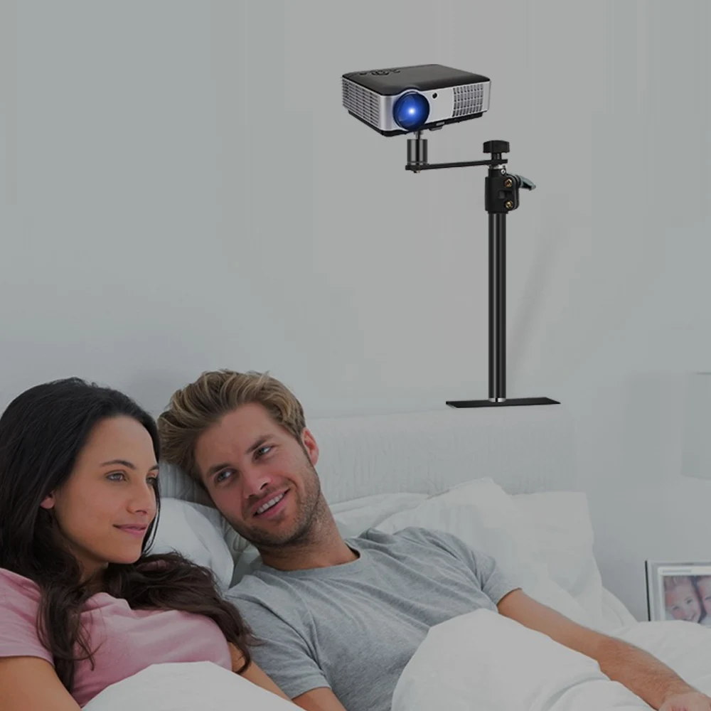 360องศาการหมุน PTZ ขาตั้งผู้ถือขาตั้งกล้อง Clamp โต๊ะ1/4 "ติดตั้งสำหรับแหวนไฟกล้อง DSLR