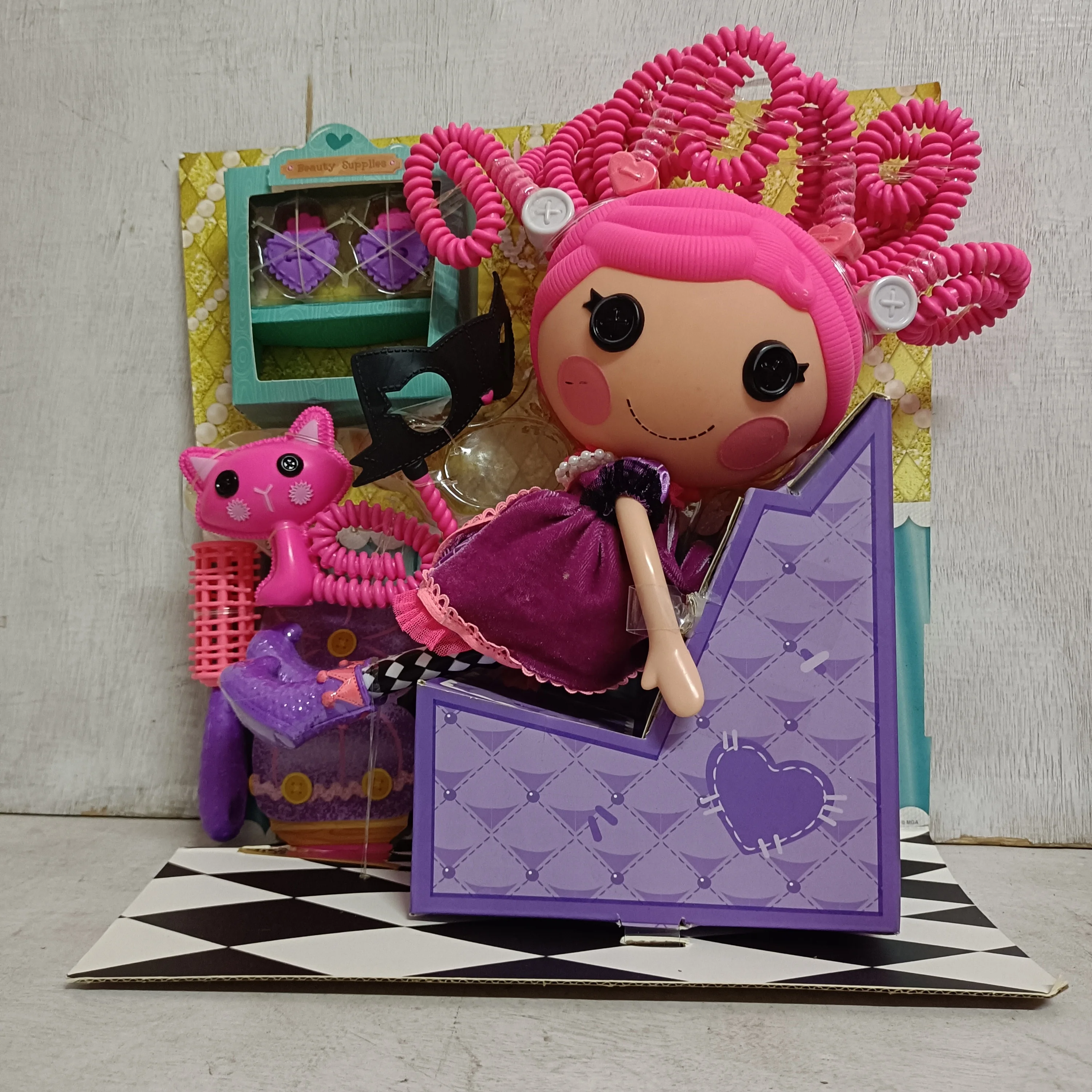 Original mga lalaloopsy10th aniversário edição bonito boneca cena conjunto crianças brincam brinquedo presente de natal