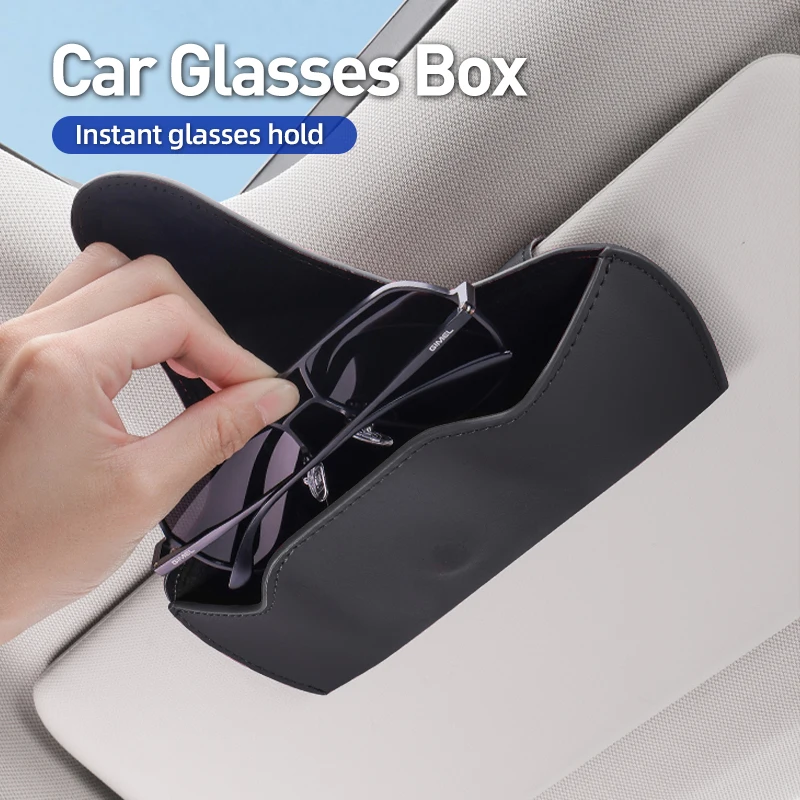 Car Sunglasses Storage Box Visor Magnetic Glasses Case Accessories For Skoda Octavia Rapid Kodiaq Superb Derivative Karoq Fabia 3