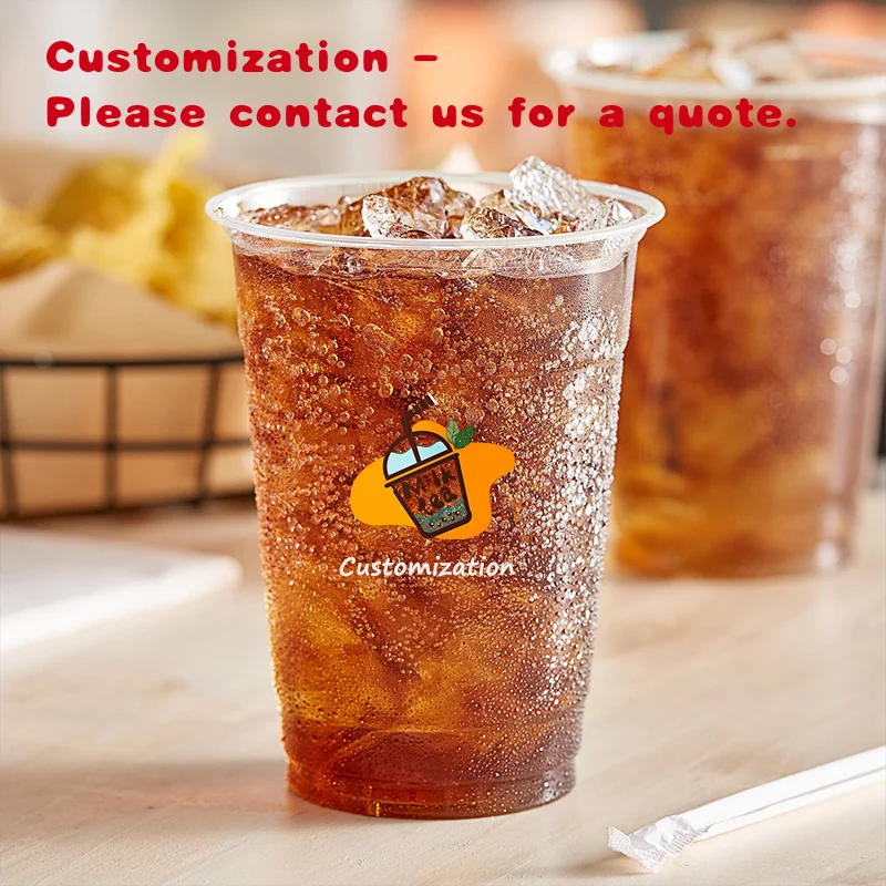 

Custom.LOKYO 12 унций 16 унций 24 унций одноразовые чашки для чая с молоком Boba для домашних животных пластиковые стаканчики с принтом на заказ холодные напитки