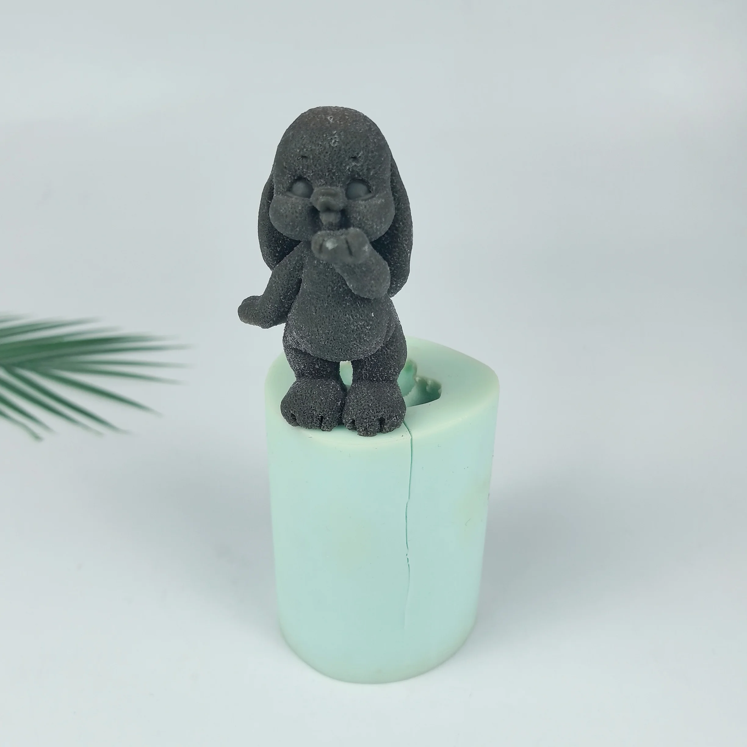 3D Animals Mold Thinking Rabbit Moulds Silicone Candle Bunny Soap Molds Resin Cake Wedding Birthday Candles Handmade DW0863