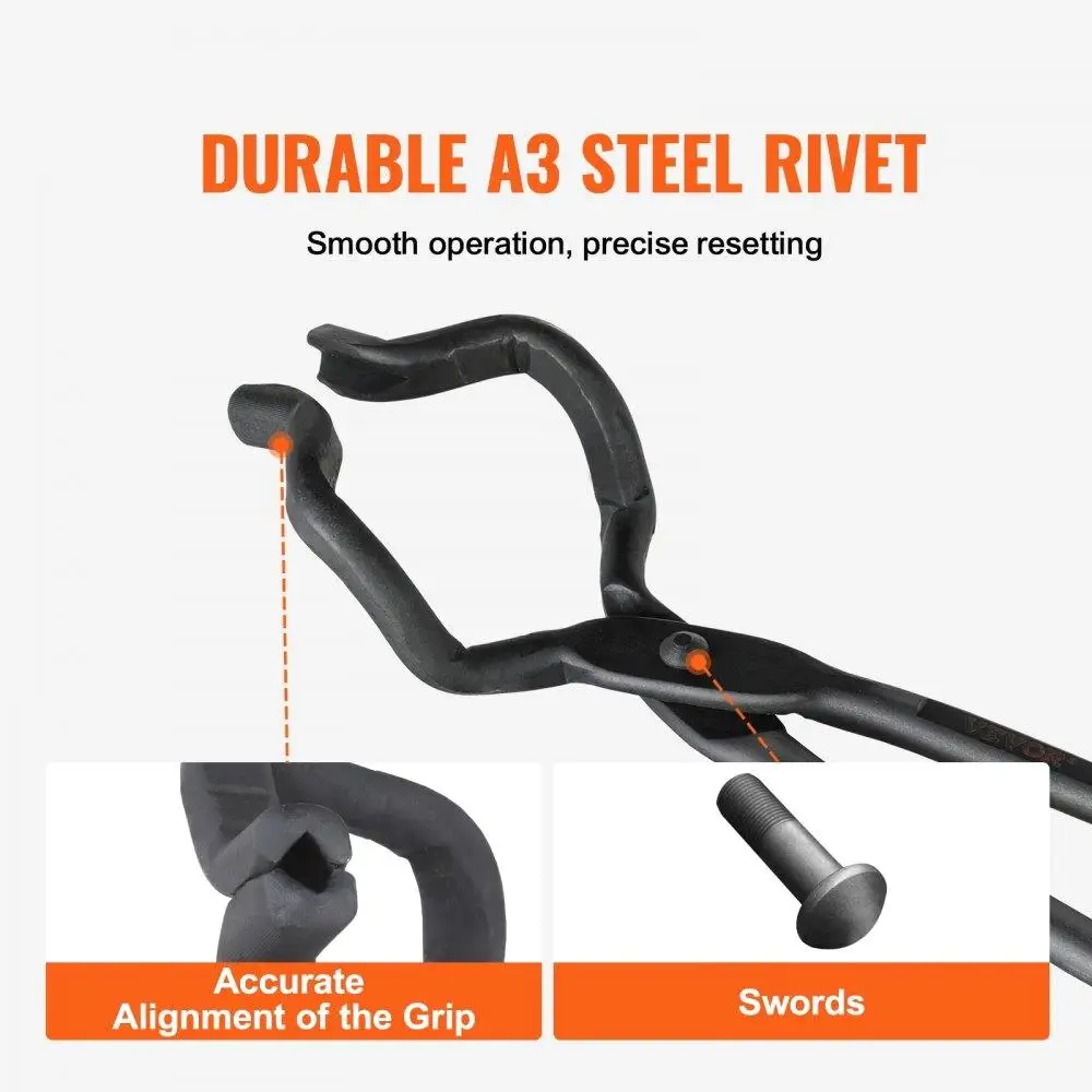 Pinze da fabbro da 18 pollici Punte in acciaio al carbonio Z V-Bit Rivetti in acciaio A3 per forgiature circolari con lama di coltello per principianti professionisti