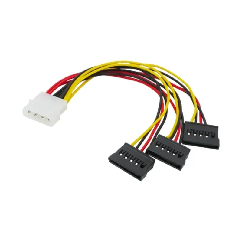 31BA 18Cm Desktop Case Branch Cable, 4Pin to 3 15Pin Drive Power Split for Tower Bay Service and Part Change Work