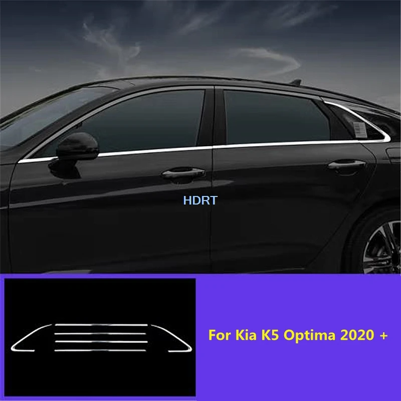 

Car Style Protector Decoration Accessories Exterior Sticker Window Strip Glass Trim Molding Cover Part For Kia K5 Optima 2020 +