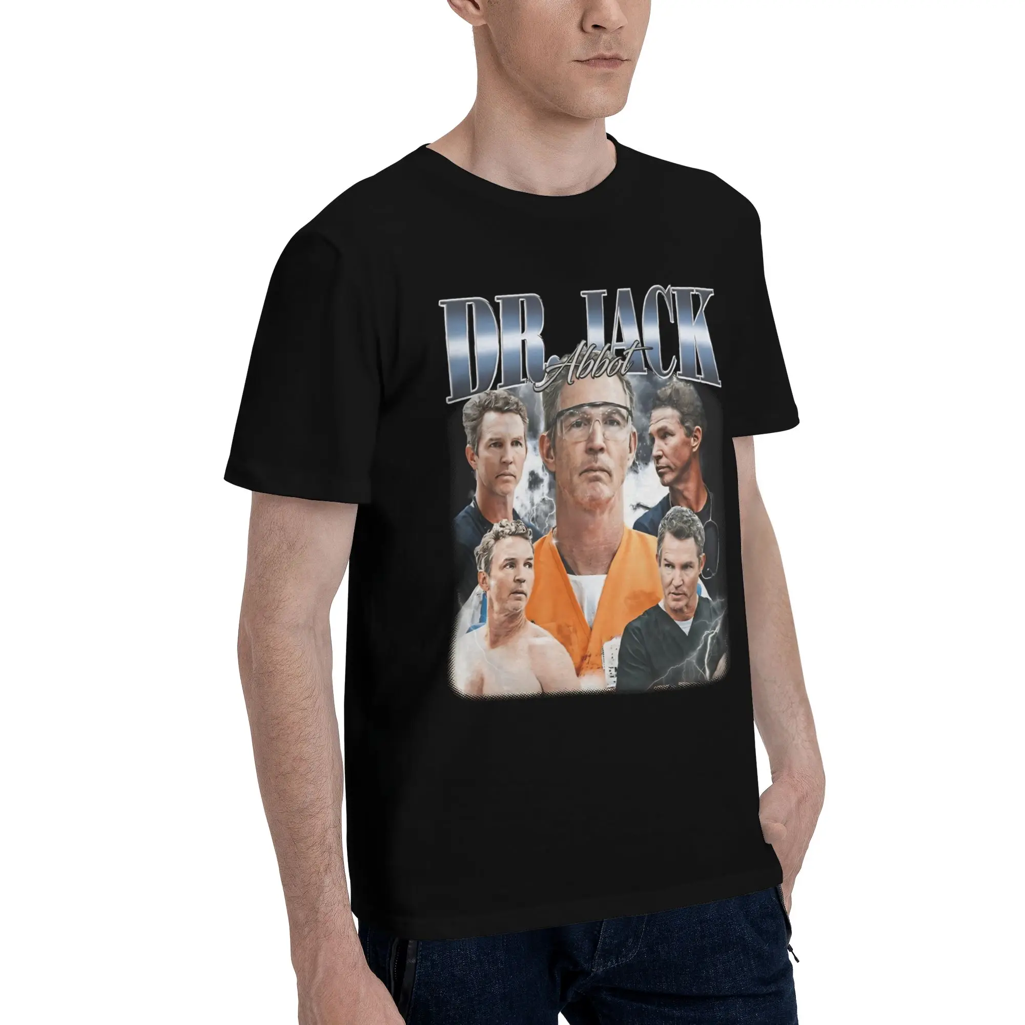 Vintage Dr Men T Shirts The Pitt Casual Tees Short Sleeve O Neck Cotton Printing Clothes T-Shirt