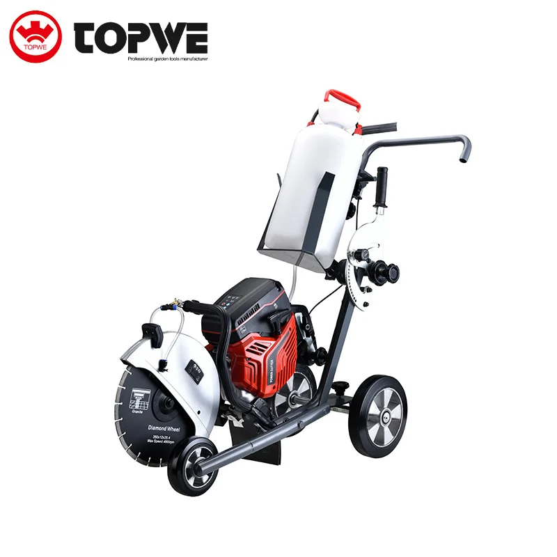 

TOPWE Top-ranked Products Concrete Saw Cutting Machine Professional Concrete Cutter With Trolley