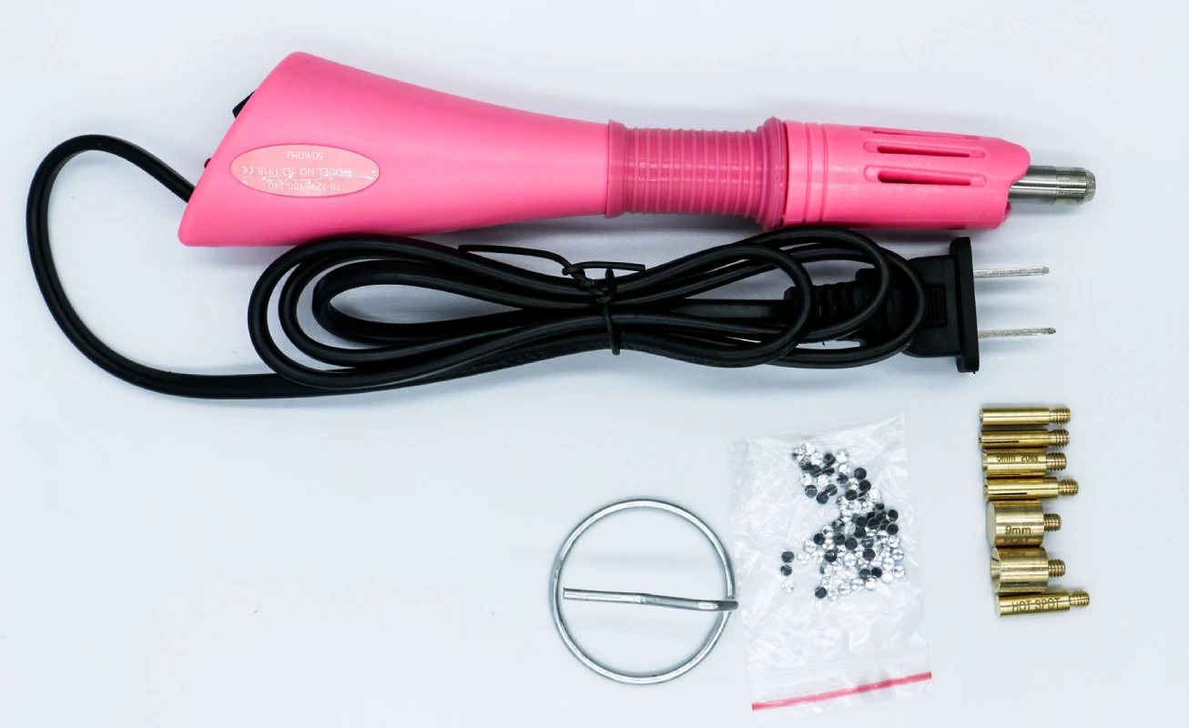 EU / US Fast Heated Hot Fix Rhinestone Applicator Iron-on Wand Heat-fix Tool Gun