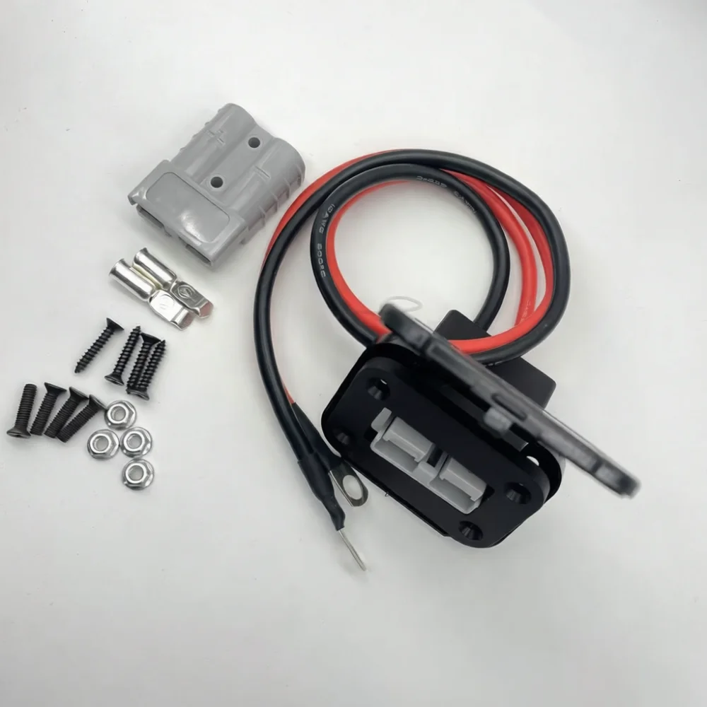 For Guwei Power Extension Cable Anderson Style Quick Connector Industrial Socket Base With Dustproof Protective Cap