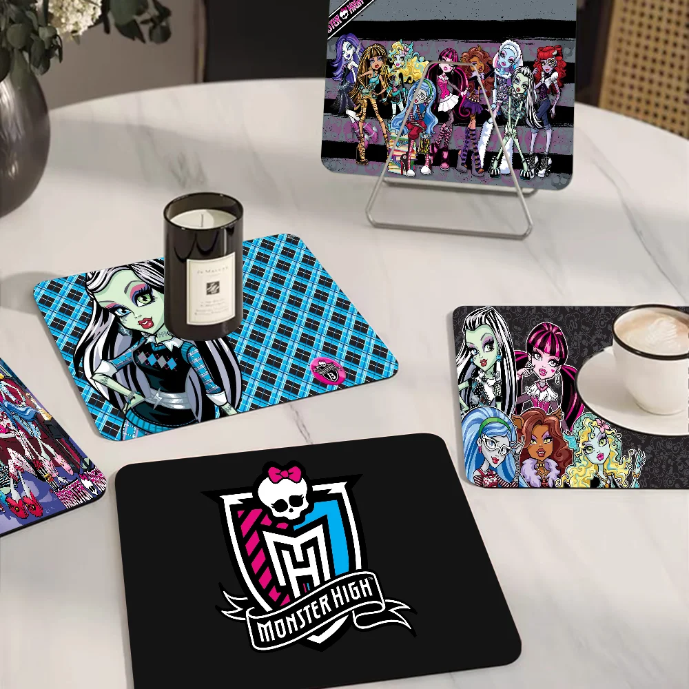 

M-Monster Cartoon High Coffee Cup Ironing Mat Modern Art Texture Drying Mat Kitchen Counter Coffee Bar Drain Mat