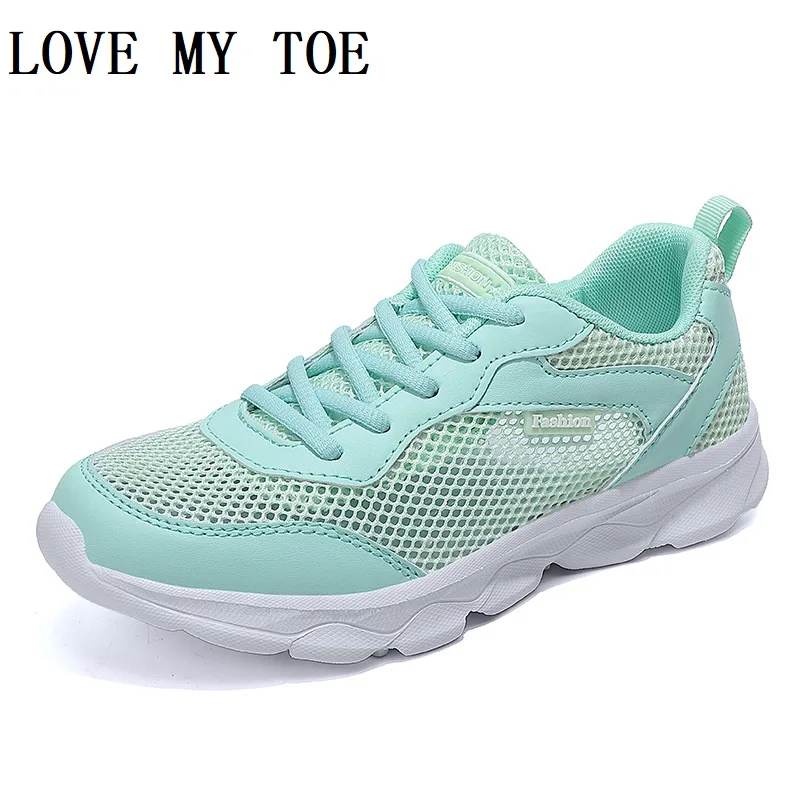 Shoes Woman 2024 Trend Summer Casual Hollow Mesh Light Breathable Women Colorful Sneakers Flats Platform Sport Ladies Trainers