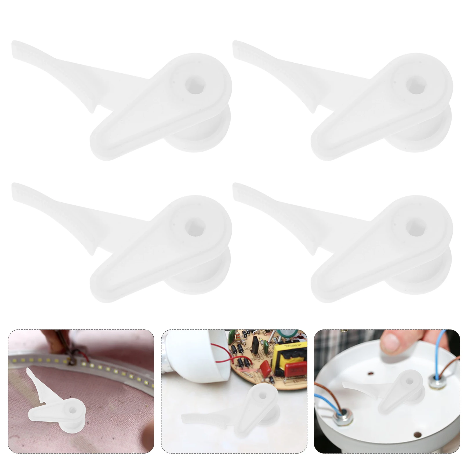 

6pcs Lamp Foot Fixing Buckle Ceiling Clip Fixed Light Mounts Flush Mount Accessories Plastic Fasteners Hardware For Led Strip