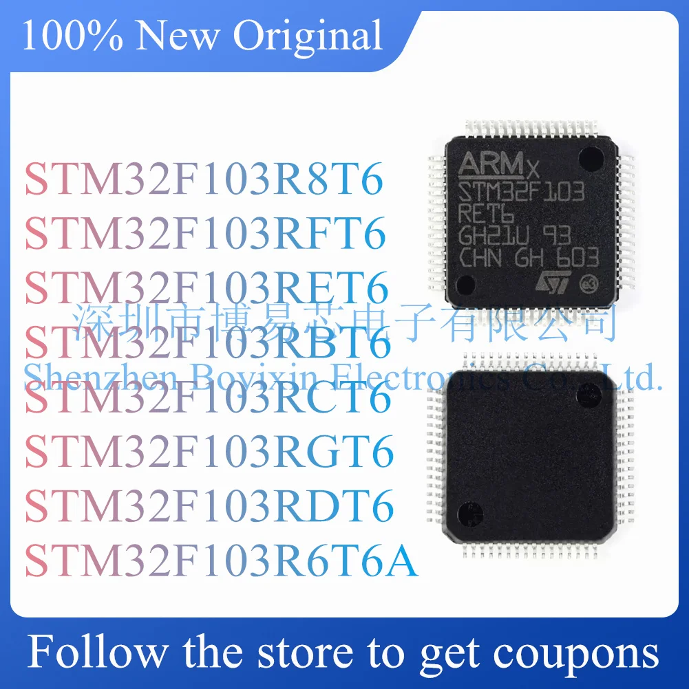 NEW STM32F103R8T6 STM32F103RFT6 STM32F103RET6 STM32F103RBT6 STM32F103RCT6 STM32F103RGT6 STM32F103RDT6 STM32F103R6T6A