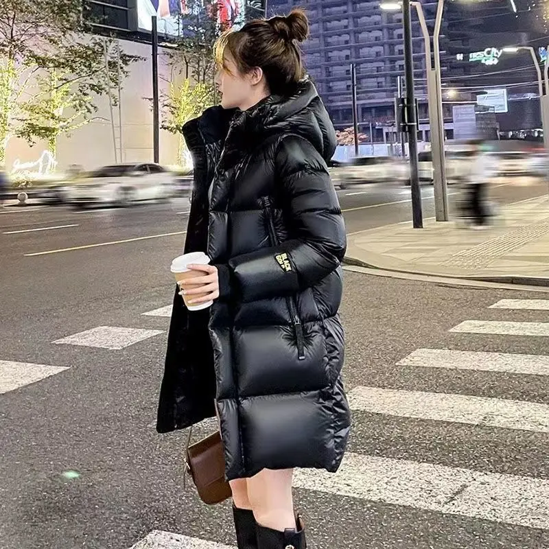 Winter Thickness Down Cotton Jacket Women Long Warmth Fluffy Puffer Coat Hooded Female Fashion Parkas Snow Outwear