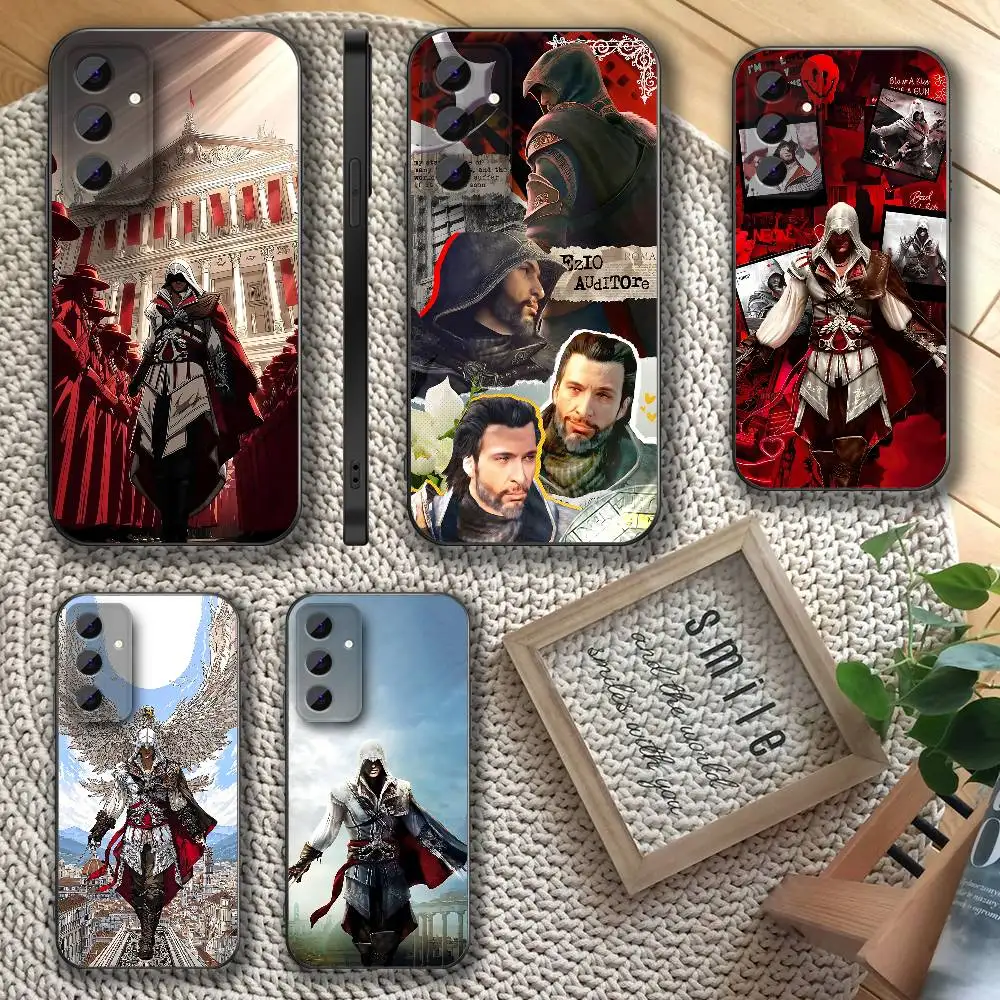 

E-Ezio A-AssassinS A-Auditore Phone Case For Samsung S26,S24,S22,S25,S23,S30,S21,Ultra,Plus,5G ,Fe,Lite Shockproof Cover